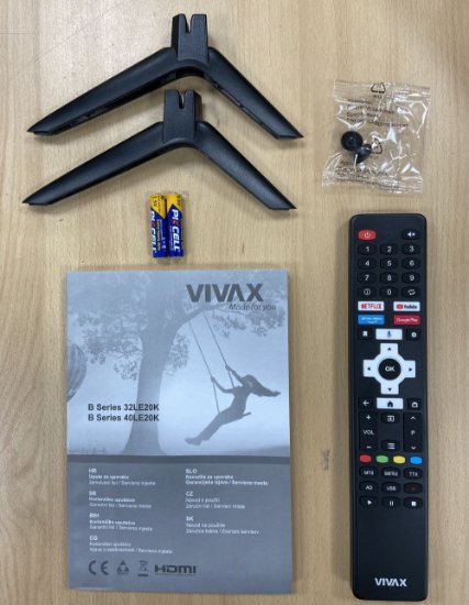 RABLJENI - LED TV 40" VIVAX IMAGO B Series 40LE20K, Android TV, FHD, DVB-T2/C/S2, HDMI, USB - energetski razred G
