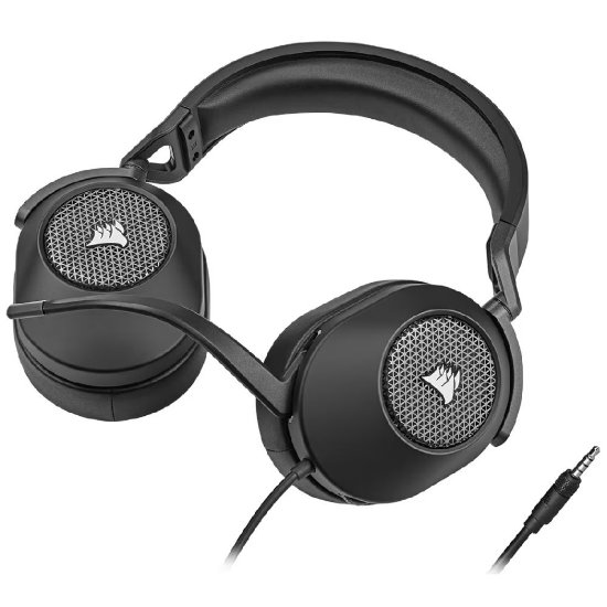 Slušalice CORSAIR HS65 Surround Gaming, mikrofon, crne