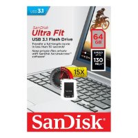 Memorija USB 3.1 FLASH DRIVE 64GB, SANDISK Ultra Fit SDCZ430-064G-G46, crni