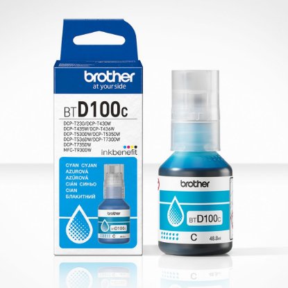 Tinta BROTHER BTD100C, 5000 stranica, cijan