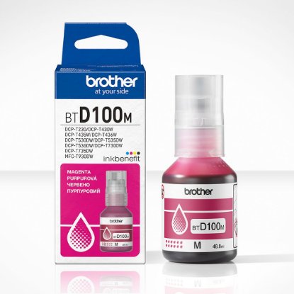 Tinta BROTHER BTD100M, 5000 stranica, magenta