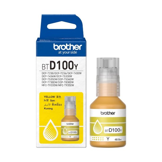 Tinta BROTHER BTD100Y, 5000 stranica, žuti