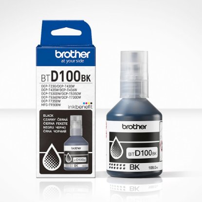Tinta BROTHER BTD100BK, 7500 stranica, crni