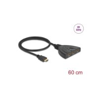 Razdjelnik HDMI DELOCK Switch, 3x HDMI In na 1x HDMI out, 8K 60Hz