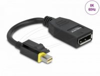 Adapter DELOCK, Mini DisplayPort 1.4 na DisplayPort, 8K, crni