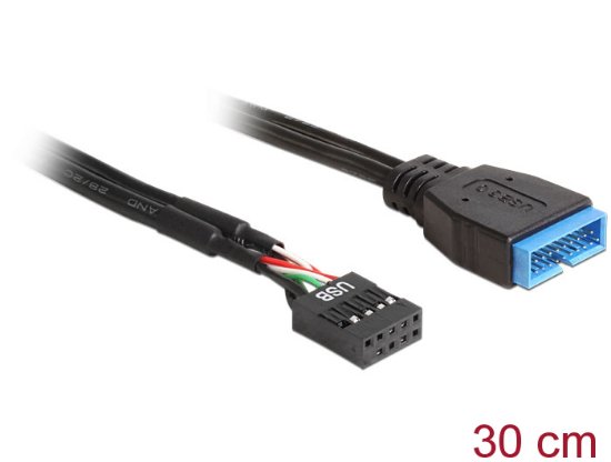 Kabel DELOCK, USB 3.0 (M) na USB 2.0 (Ž) (matična ploča), interni