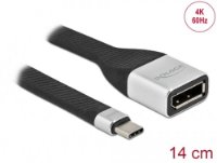 Kabel DELOCK, USB-C (M) na DisplayPort (Ž), DP Alt, 4k, 60 Hz, 14cm