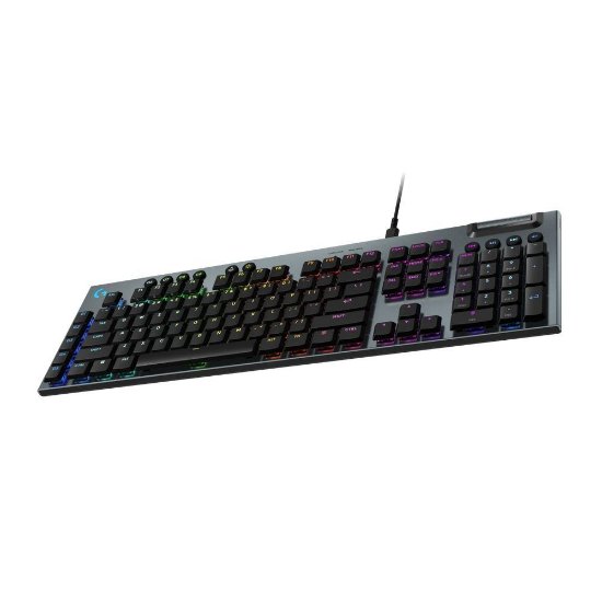 Tipkovnica LOGITECH Gaming G915 X Linear, RGB, mehanička, US Layout, USB, crna