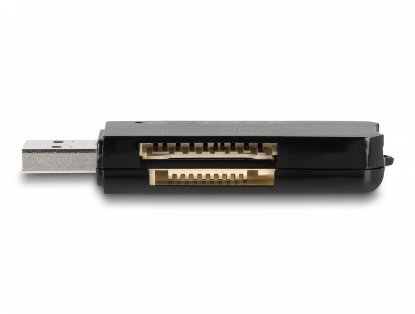 Čitač memorijskih kartica DELOCK za SD/MicroSD/MS, USB-A