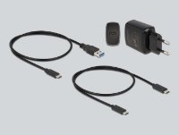 Docking station DELOCK 1 x M.2 NVMe SSD + 1 x M.2 SATA SSD with SD Express (SD 7.1) Card Reader and clone function