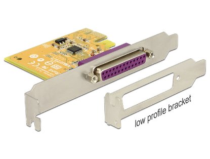 Kontroler PCI-E, DELOCK, paralelni port, low profile bracket