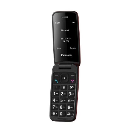 Klasični mobitel PANASONIC KX-TU410EXR, 4G, flip, preklopni, crveni