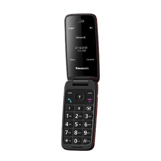 Klasični mobitel PANASONIC KX-TU410EXR, 4G, flip, preklopni, crveni