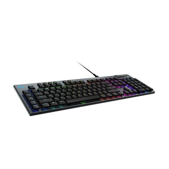Tipkovnica LOGITECH Gaming G915 X Linear, RGB, mehanička, US Layout, USB, crna
