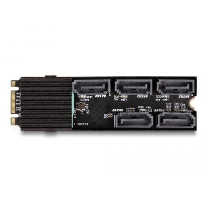 Adapter DELOCK M.2 2280 Key B+M muški do 5 x SATA s hladnjakom