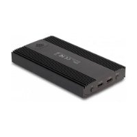 Eksterno kućište DELOCK, 2x M.2 NVMe PCIe - USB-C, aluminijsko kućište, crno