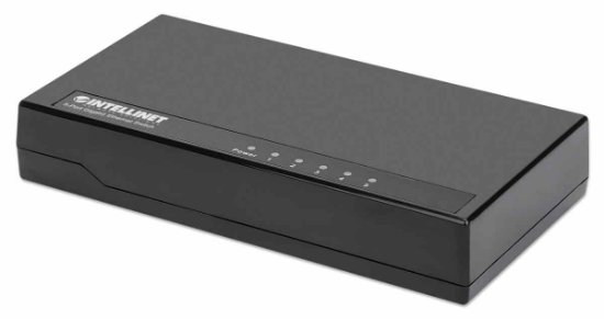 Switch INTELLINET 561747, 10/100/1000 Mbps, 5-port, plastično kućište