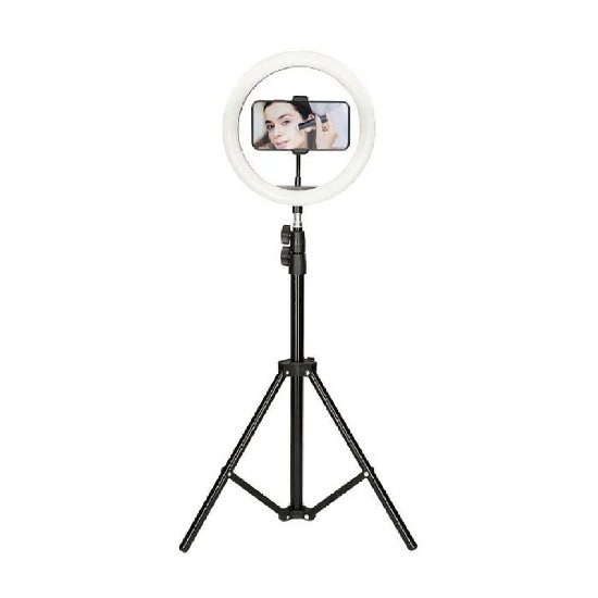 Tripod LED svjetlosni prsten KSIX BXYOUTUB02, sa stalkom, crni