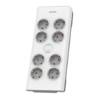 Prenaponska zaštita PHILIPS Surge Basic, 8x EU, 2M