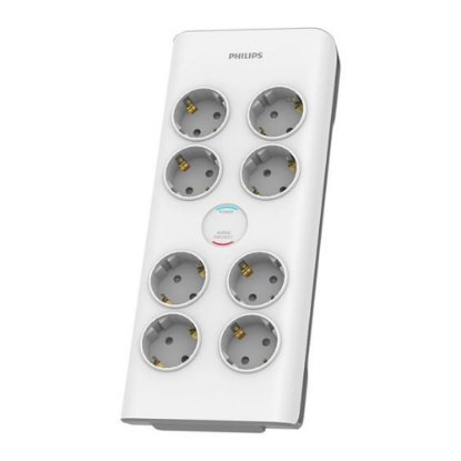 Prenaponska zaštita PHILIPS Surge Basic, 8x EU, 2M