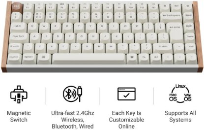 Tipkovnica Keychron K2H-Q1-UK  RGB, bijela