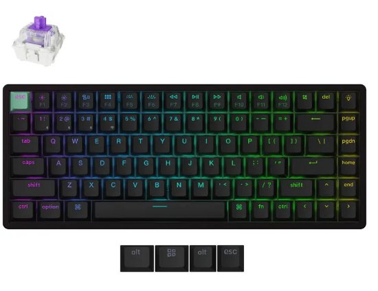 Tipkovnica Keychron K2H-J1-UK, RGB, crna