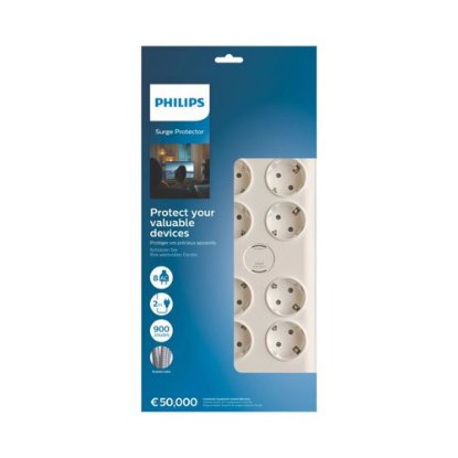 Prenaponska zaštita PHILIPS Surge Basic, 8x EU, 2M
