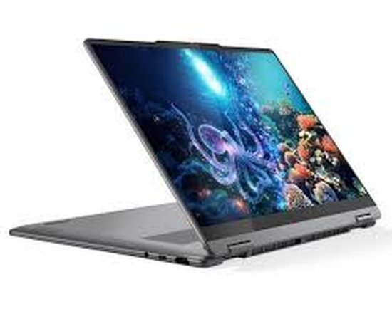 Laptop LENOVO Yoga 7 2-u-1 83JQ00E5SC / Core Ultra 7 256V, 16GB, 1TB SSD, Intel Arc Graphics, 14" WUXGA OLED Touch, bez OS, sivi