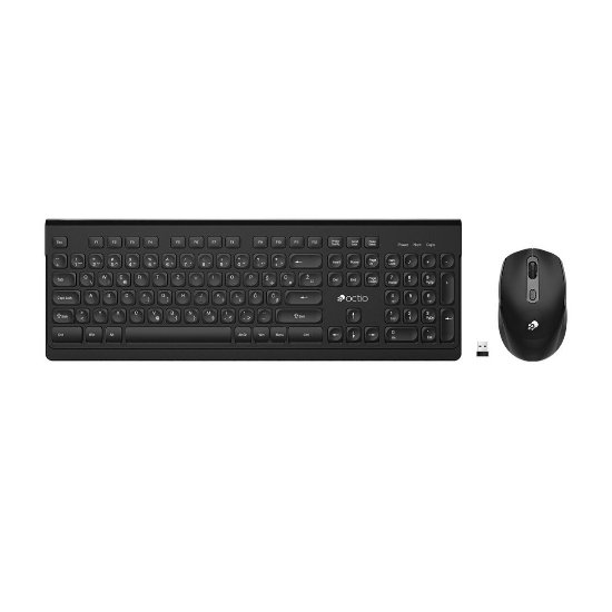 Tipkovnica + miš OCTIO KM200W, crni, bežični