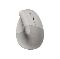 Miš LOGITECH Lift Vertical Ergonomic, optički, bežični, USB, sivi