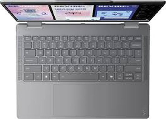 Laptop LENOVO Yoga 7 2-u-1 83JQ00E5SC / Core Ultra 7 256V, 16GB, 1TB SSD, Intel Arc Graphics, 14" WUXGA OLED Touch, bez OS, sivi