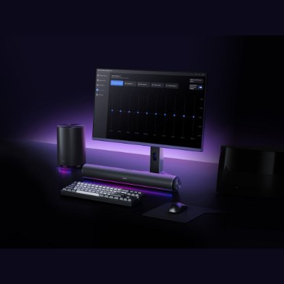 Zvučnik XIAOMI Desktop Speaker Pro set, RGB, USB, BT, mikrofon, crni
