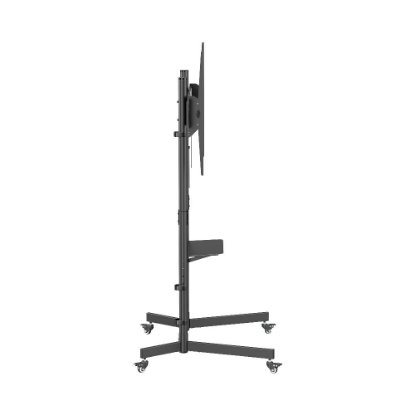 Podni stalak za TV SBOX FS-403, 55"- 100", 70 kg, mobilni, crni