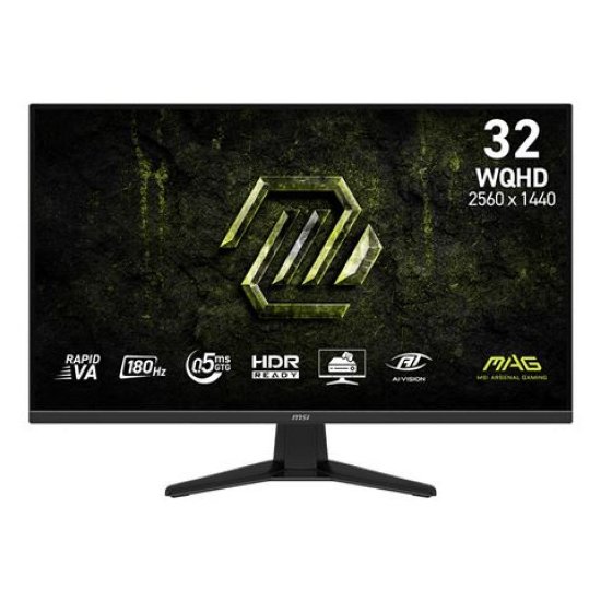 Gaming monitor 32" MSI MAG 325QF E18V, WQHD, VA, 180Hz, 1ms, 300cd/m2, crni