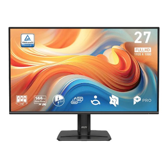 Premium monitor 25" MSI PRO MP272 E14C, FHD, IPS, 144Hz, 1ms, 300cd/m2, FreeSync, crni