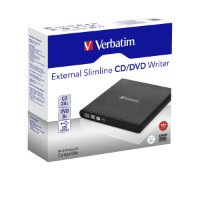 DVD±RW vanjski, VERBATIM Slim DVD+/-RW, 8x, crni, USB
