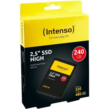 SSD 240GB INTENSO High, SATA3, 2.5", maks do 520/480 MB/s