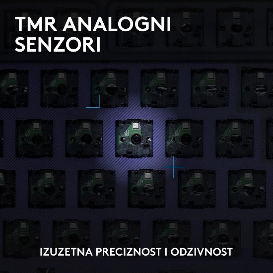 Tipkovnica LOGITECH Gaming G512 X 75, tactile switch, RGB, mehanička, US Layout, USB, crna