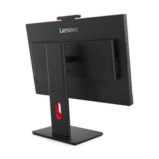 Monitor 24" LENOVO ThinkVision T24D-4v, 64B7UAT1EU, FHD, IPS, 250cd/m2, 4ms, 120Hz, DisplayPort, HDMI, USB-C, kamera, zvučnici, crni