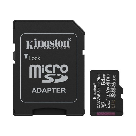Memorijska kartica KINGSTON SDCS3/64GB, MicroSDXC, 64GB, UHS-I, s adapterom
