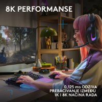 Tipkovnica LOGITECH Gaming G512 X 75, linear switch, RGB, mehanička, US Layout, USB, crna
