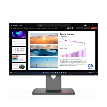 Monitor 23,8" LENOVO ThinkVision P24Q-40, 64B2GAT1EU, QHD, IPS, 300cd/m2, 4ms, 120Hz, DisplayPort, HDMI, USB-C, pivot, crni