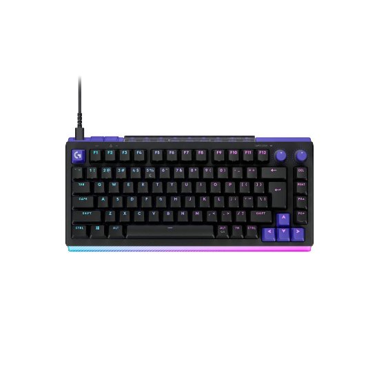 Tipkovnica LOGITECH Gaming G512 X 75, linear switch, RGB, mehanička, US Layout, USB, crna