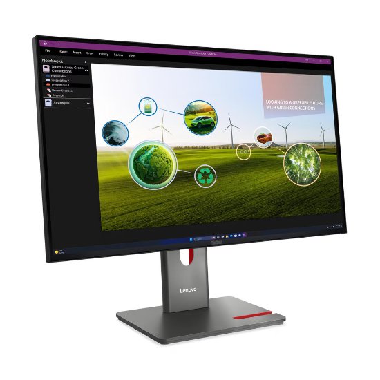 Monitor 27" LENOVO ThinkVision P27Q-40, 64A7GAT6EU, QHD, IPS, 350 cd/m2, 4ms, 120Hz, DisplayPort, HDMI USB-C, pivot, crni