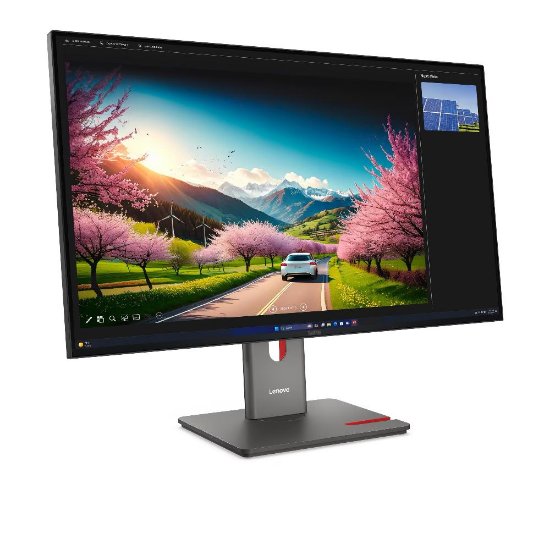Monitor 31,5" LENOVO ThinkVision P32UD-40, 64A8XAT2EU, UHD, IPS, 120Hz, 350cd/m2, 4ms, DisplayPort, HDMI, USB-C, pivot, crni