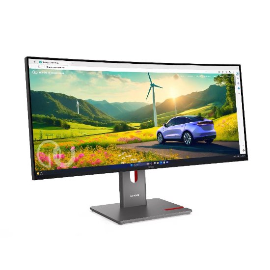 Monitor 34" LENOVO ThinkVision P34WD-40, 64ADGAT1EU, WQHD, IPS, 350cd/m2, 120Hz, 4ms, DisplayPort, HDMI, USB-C, pivot, zvučnici, zakrivljeni, crni