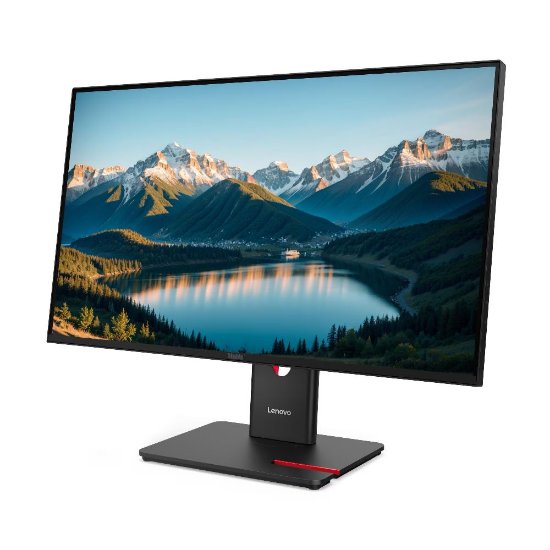 Monitor 27" LENOVO ThinkVision T27Q-40, 64A6GAT6EU, WQHD, IPS, 350cd/m2, 4ms 120Hz, DisplayPort, HDMI, USB-C, pivot, crni
