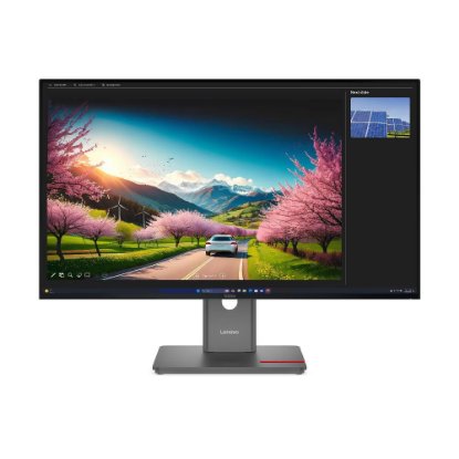 Monitor 31,5" LENOVO ThinkVision P32UD-40, 64A8XAT2EU, UHD, IPS, 120Hz, 350cd/m2, 4ms, DisplayPort, HDMI, USB-C, pivot, crni