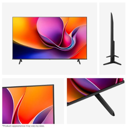 LED TV 65" HISENSE 65A6Q, Smart TV, 4K UHD, DVB-T2/C/S2, USB, Wi-Fi, BT, crni - energetski razred E