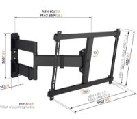Nosač zidni za TV VOGEL'S TVM3843, 55"-100", rotacija 180°, nagib 10°, do 55kg